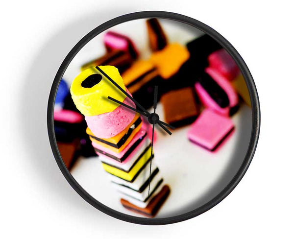 Liquorice Allsorts Stack Clock - Wallart-Direct UK