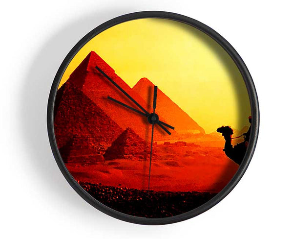 Camel Pyramid Ride Clock - Wallart-Direct UK