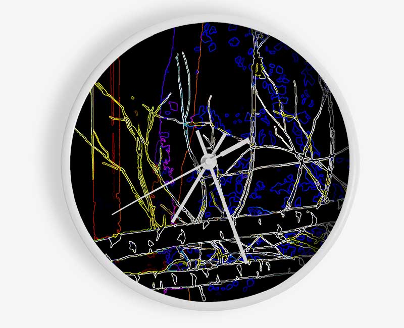 Tree Sketch 02 Clock - Wallart-Direct UK