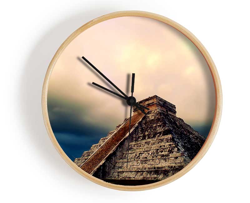 Mexicos Ancient Monument Clock - Wallart-Direct UK