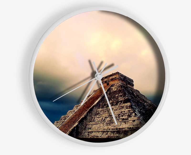 Mexicos Ancient Monument Clock - Wallart-Direct UK