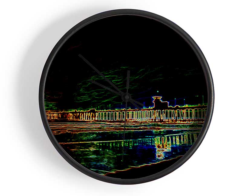 Night Pier Clock - Wallart-Direct UK