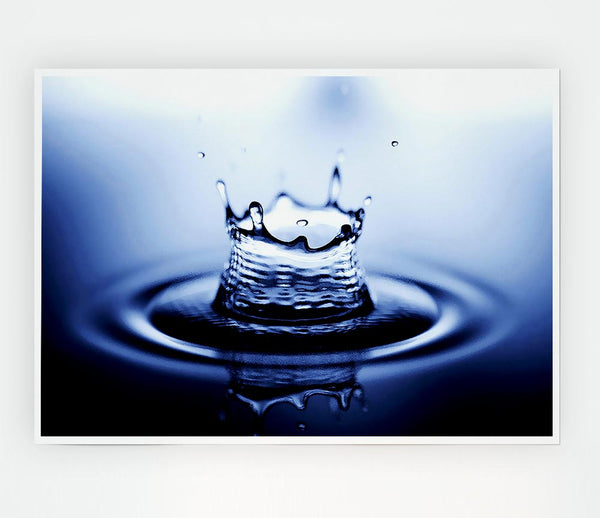 Water Drop Reflections Print Poster Wall Art