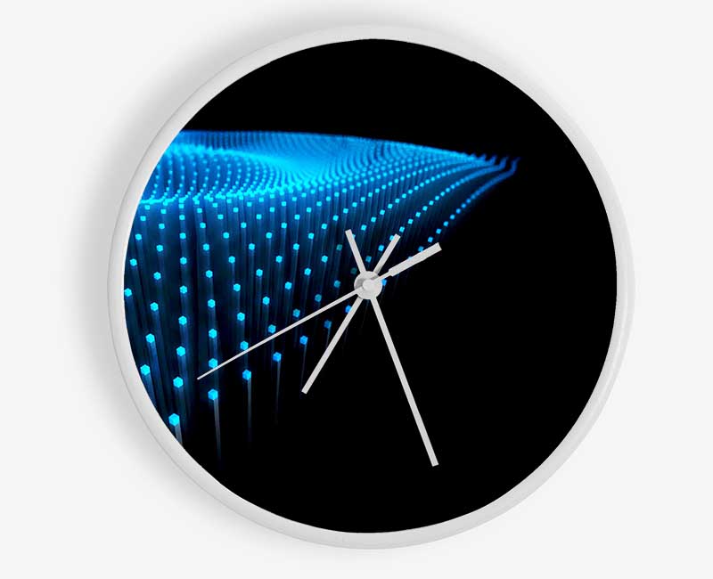 Blue Fairy Lights Clock - Wallart-Direct UK