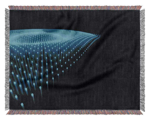 Blue Fairy Lights Woven Blanket