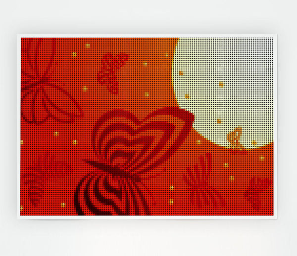 Butterfly Sun Print Poster Wall Art