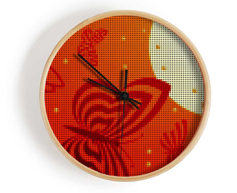 Butterfly Sun Clock - Wallart-Direct UK