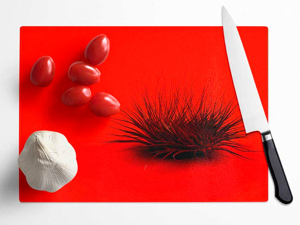 The Little Red Thing Glass Chopping Board