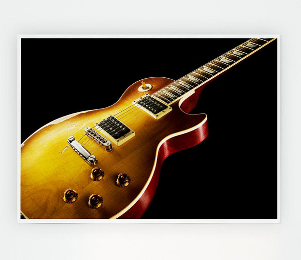 Gibson Guitar Print Poster Wall Art