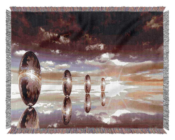 Spheres Of The Ocean Skies Woven Blanket