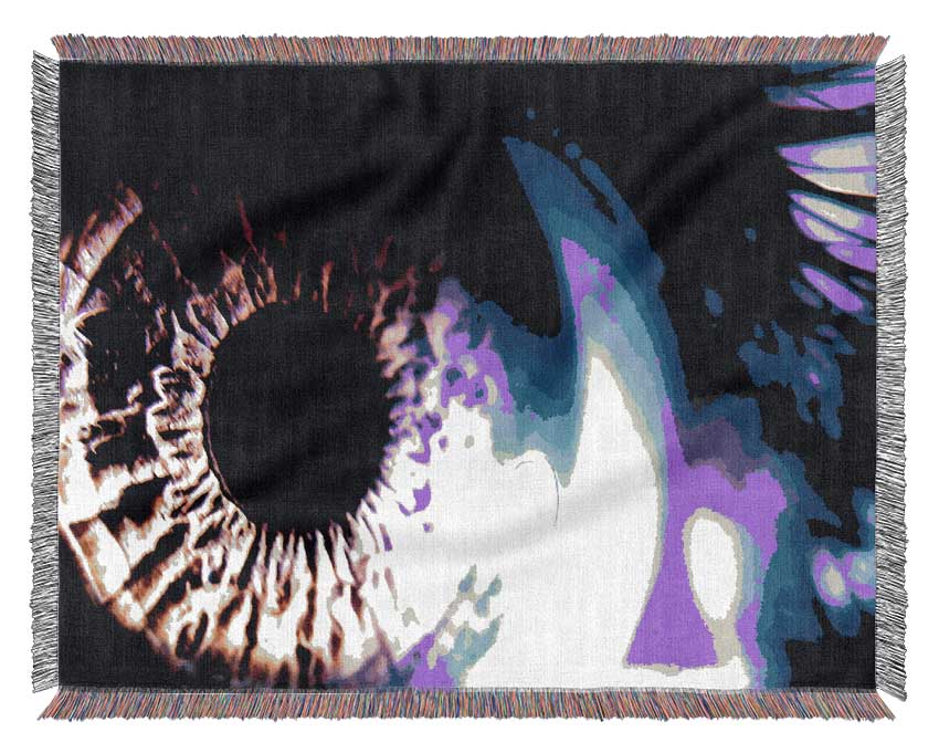 Eye Of The Planet Storm Woven Blanket