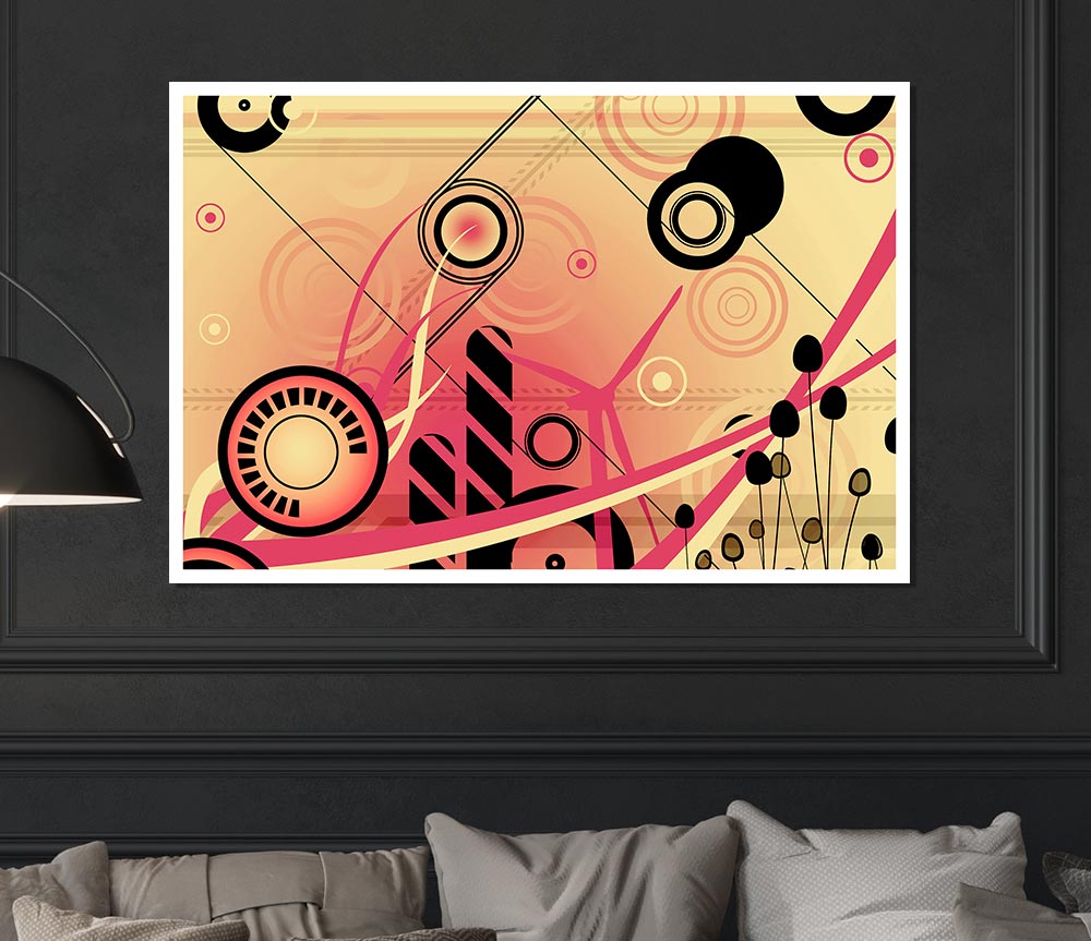 Cogs Of The City Print Poster Wall Art