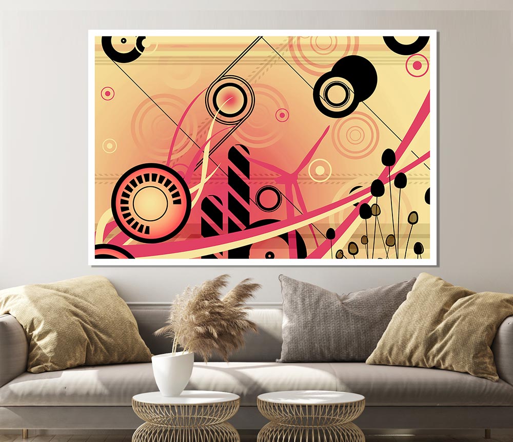 Cogs Of The City Print Poster Wall Art