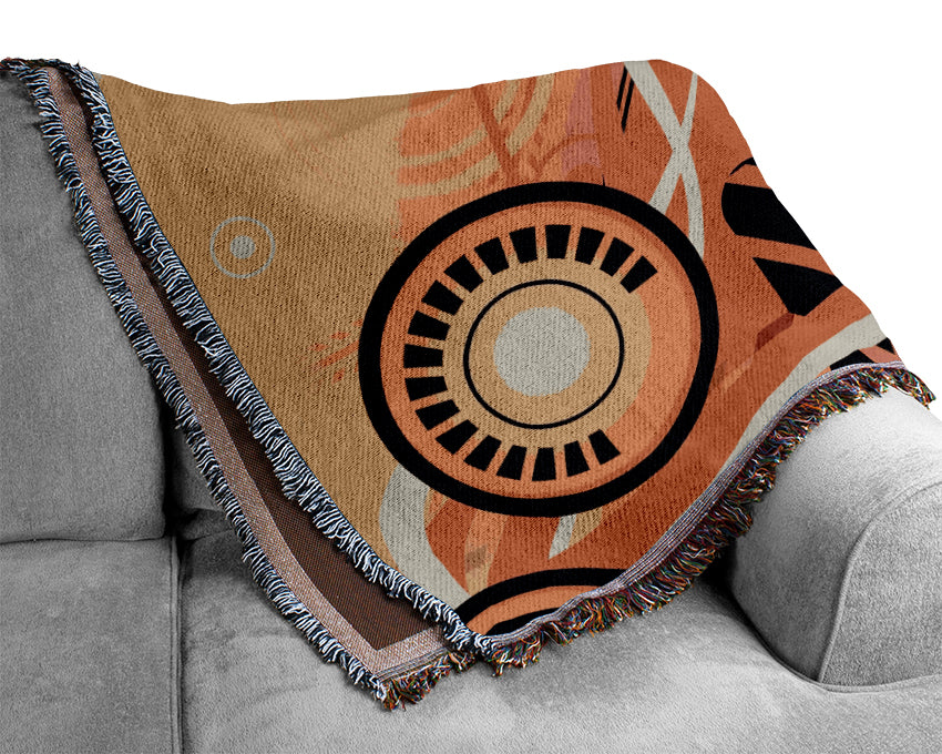 Cogs Of The City Woven Blanket