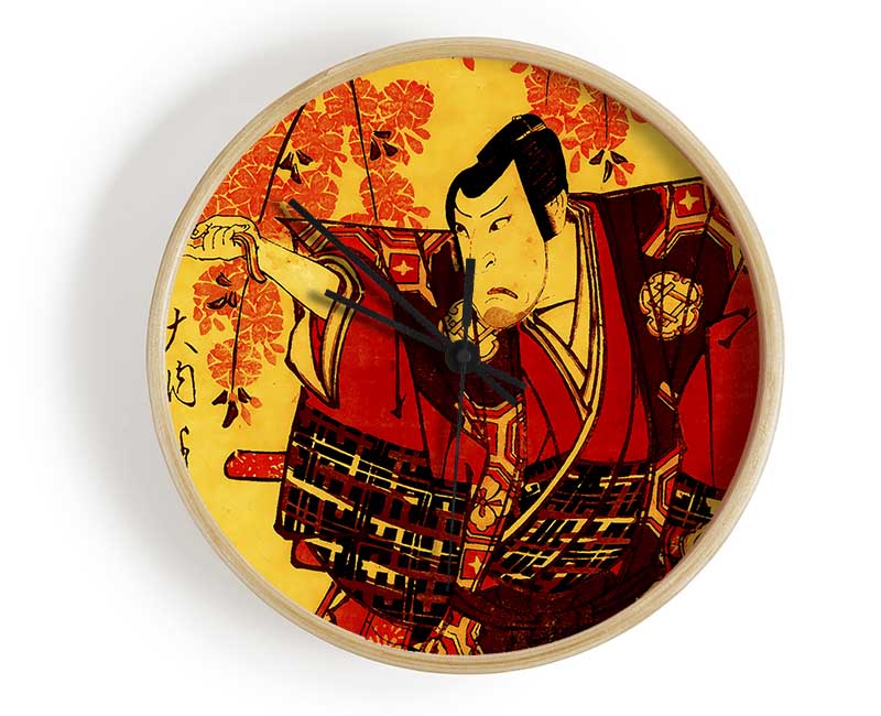 Japanese Warrior Clock - Wallart-Direct UK