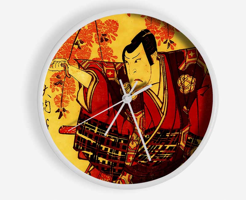 Japanese Warrior Clock - Wallart-Direct UK