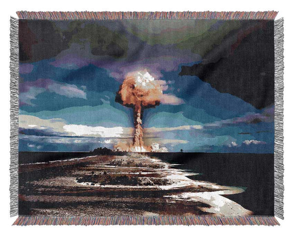 The Atom Bomb Woven Blanket