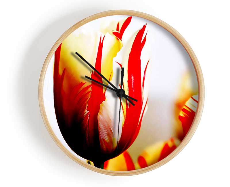 Tulip Heads Clock - Wallart-Direct UK