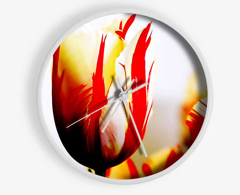 Tulip Heads Clock - Wallart-Direct UK