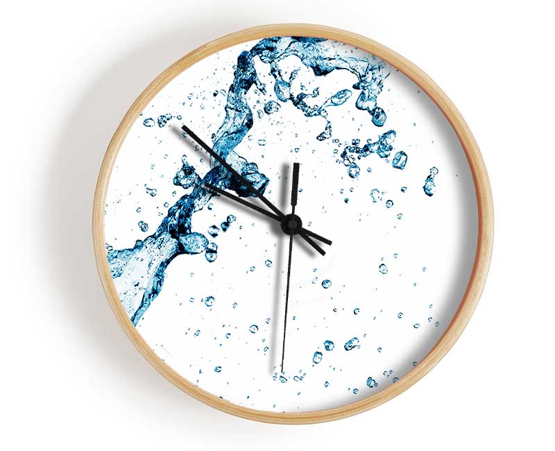 Blue Water Droplet Galore Clock - Wallart-Direct UK