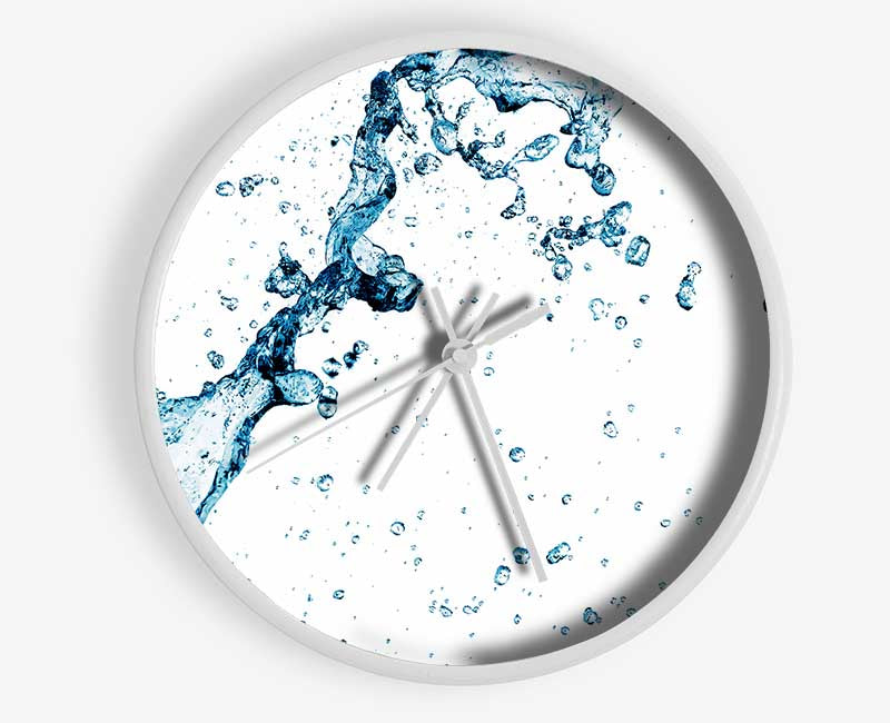 Blue Water Droplet Galore Clock - Wallart-Direct UK