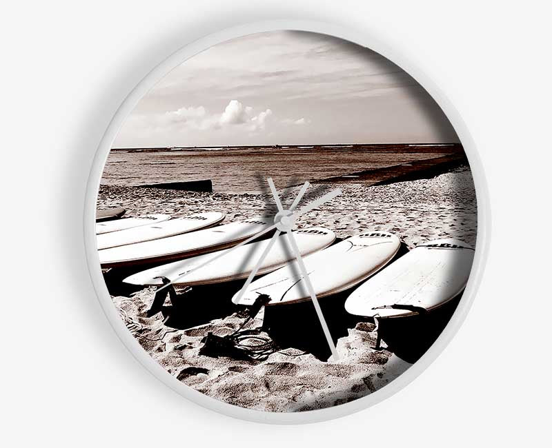 Surfers Pick Clock - Wallart-Direct UK