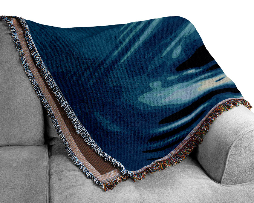 Water Droplet Woven Blanket