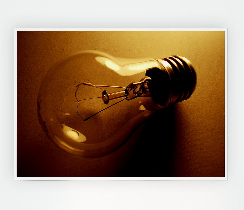 The Light Bulb Print Poster Wall Art