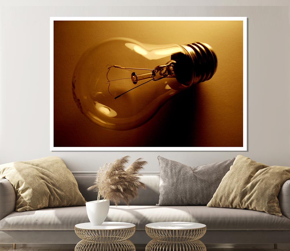 The Light Bulb Print Poster Wall Art