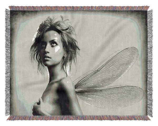 Exotic Fairy Wings Close-up Woven Blanket