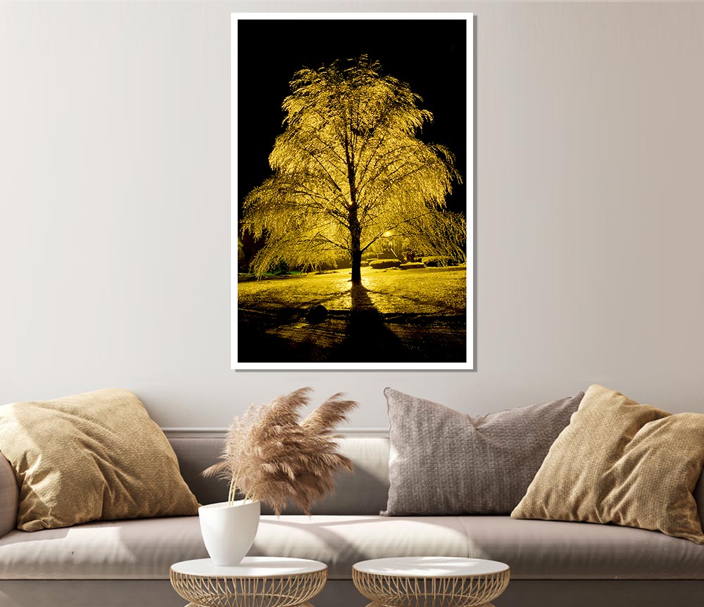 The Golden Tree Print Poster Wall Art