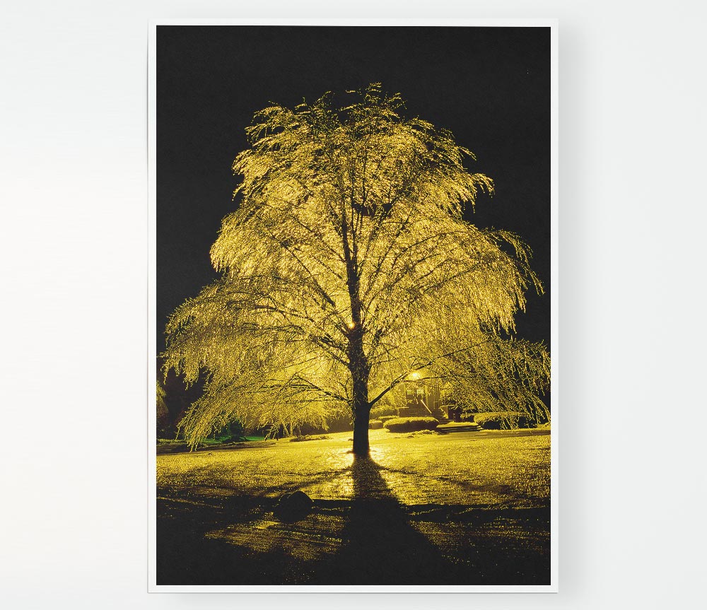 The Golden Tree Print Poster Wall Art