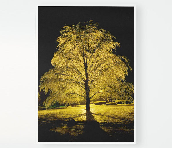 The Golden Tree Print Poster Wall Art