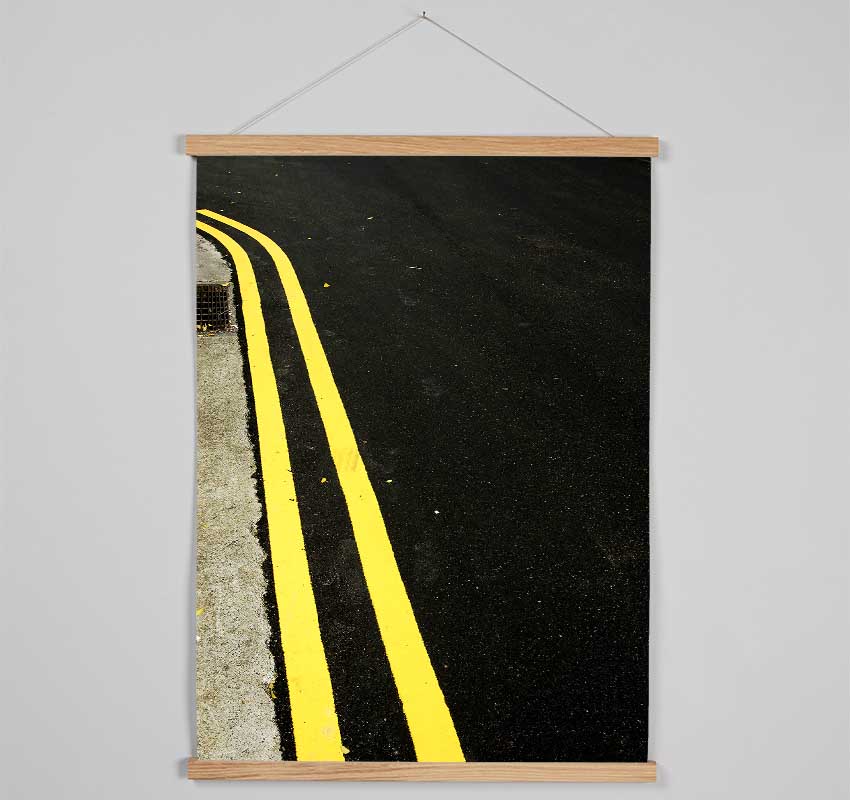 Yellow Twins Hanging Poster - Wallart-Direct UK