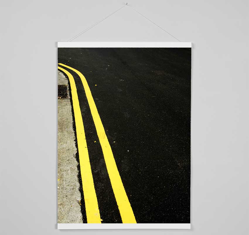 Yellow Twins Hanging Poster - Wallart-Direct UK