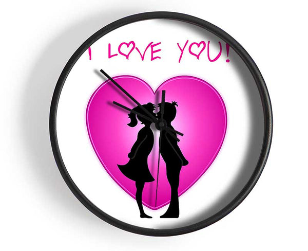 I Love You 3 Clock - Wallart-Direct UK