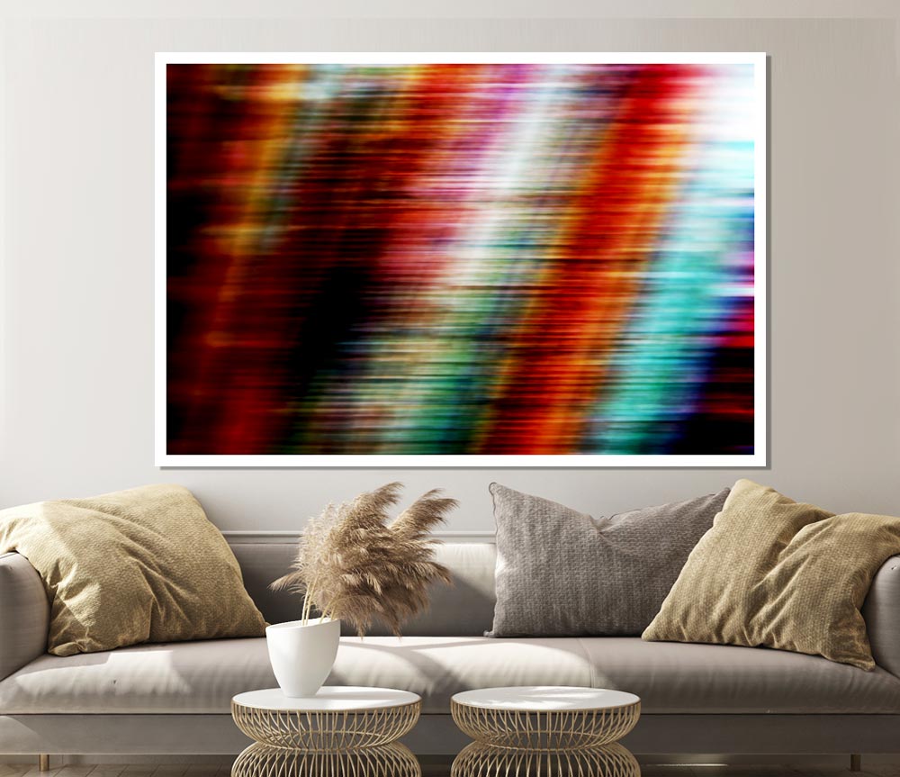 Colourful Shades Of Light Print Poster Wall Art