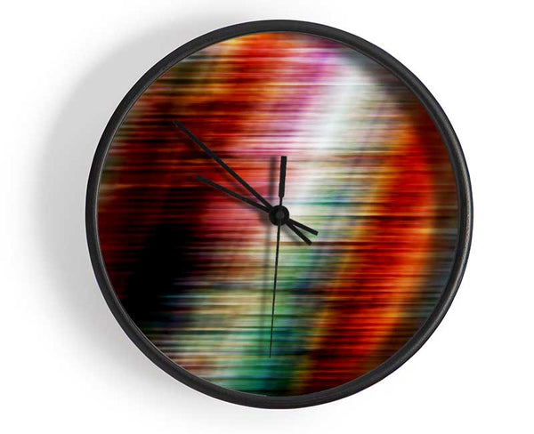 Colourful Shades Of Light Clock - Wallart-Direct UK