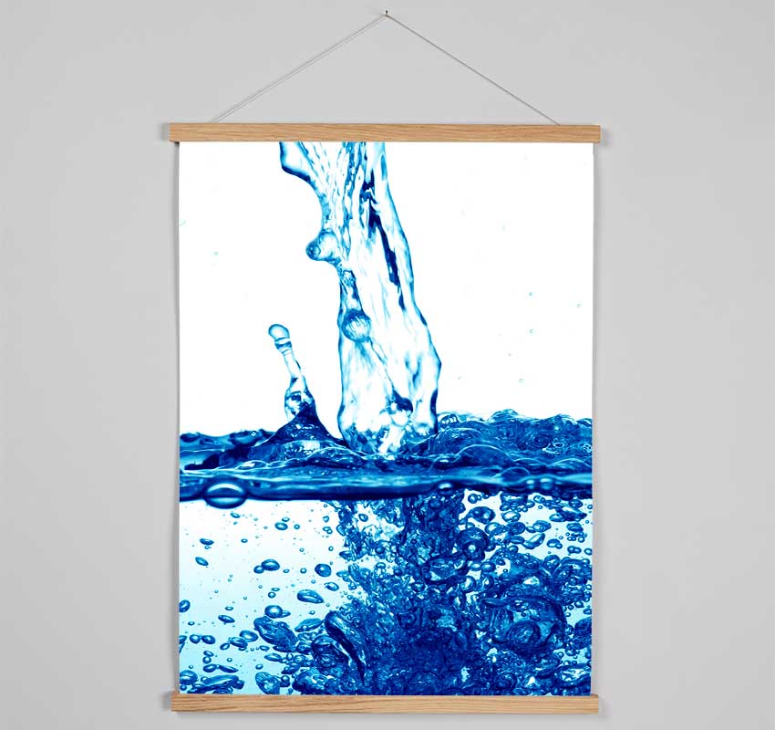 Blue Water Fizz Hanging Poster - Wallart-Direct UK