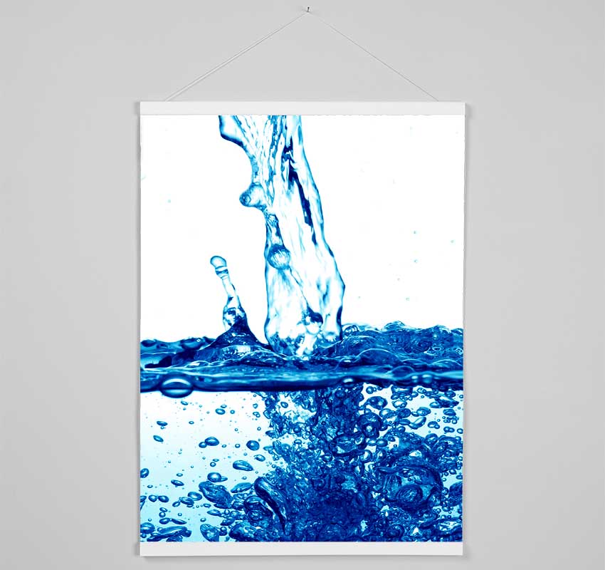 Blue Water Fizz Hanging Poster - Wallart-Direct UK