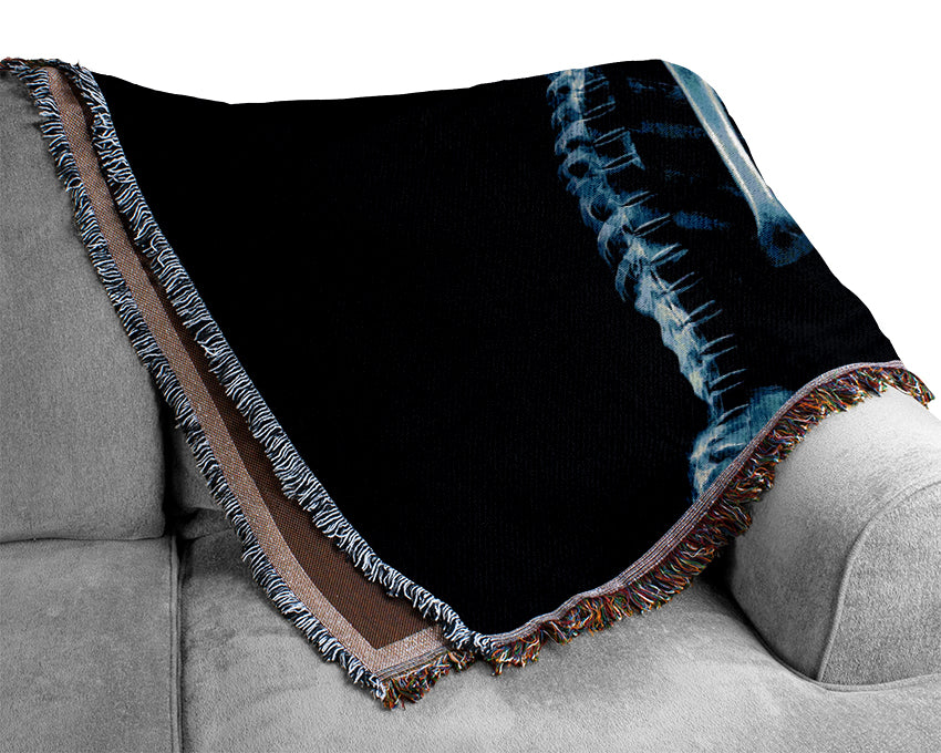 Skeleton Singer Woven Blanket