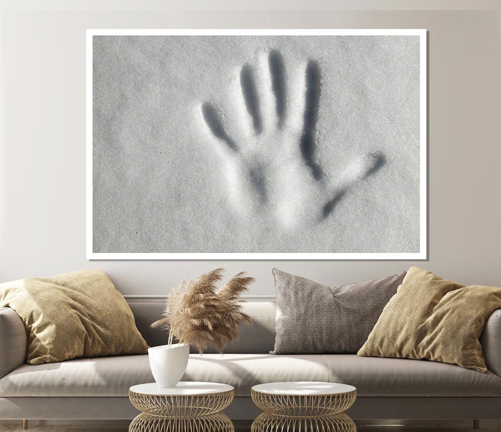 Hand Print Of Time Print Poster Wall Art