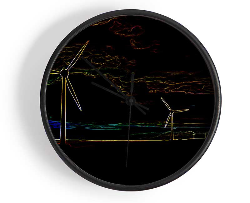 Wind Farm 02 Clock - Wallart-Direct UK