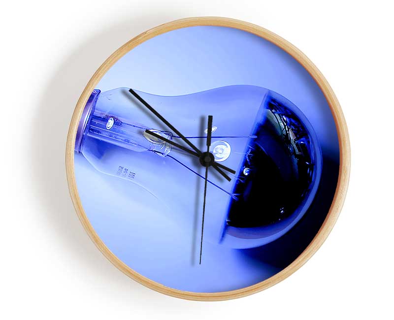 Lightbulb Blues Clock - Wallart-Direct UK