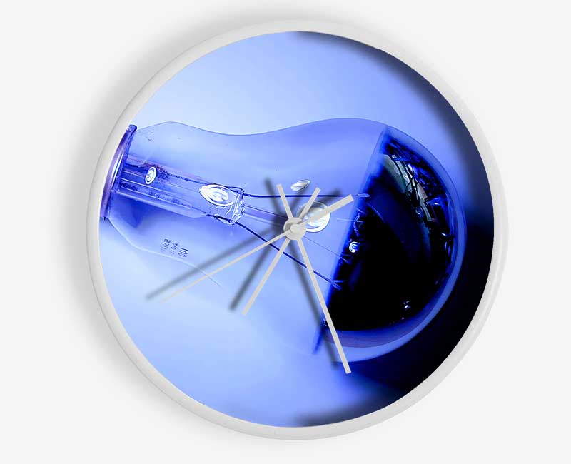 Lightbulb Blues Clock - Wallart-Direct UK