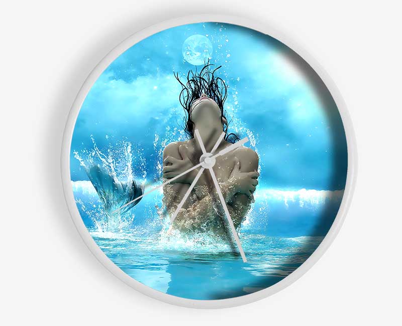 Mermaid Fantasy Girl Clock - Wallart-Direct UK