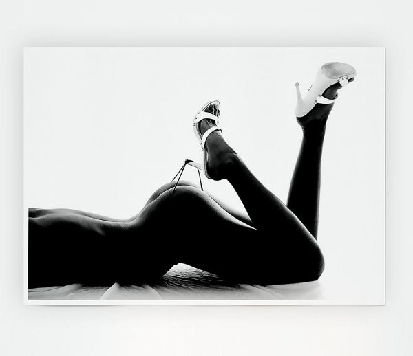 G String Heels Print Poster Wall Art