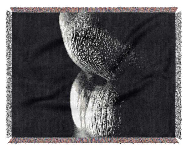 Sensual Lips B n W Woven Blanket