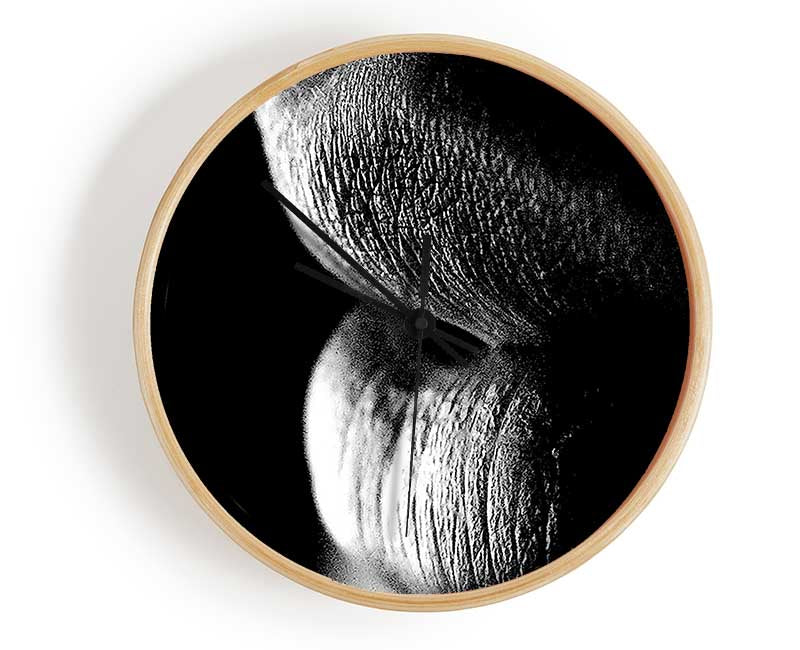 Sensual Lips B n W Clock - Wallart-Direct UK