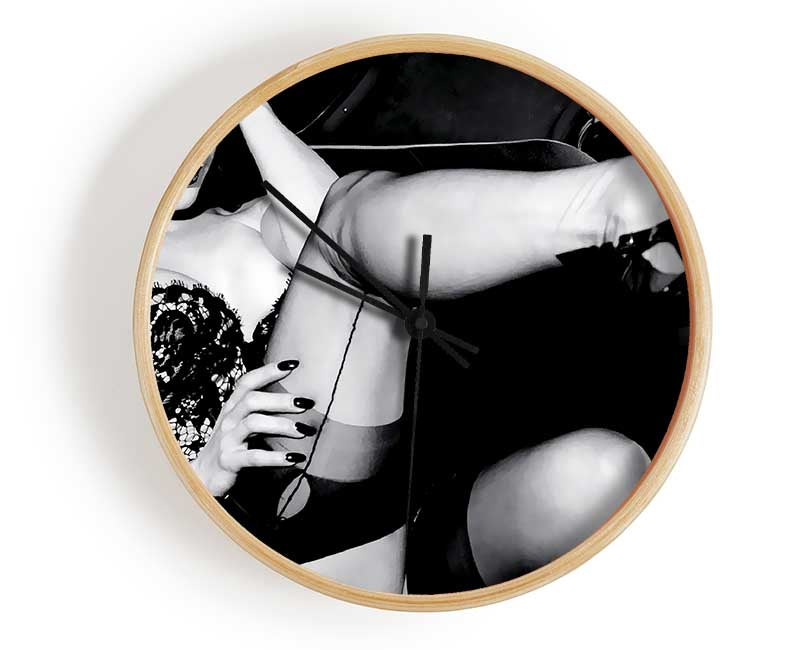 Ditta Von Teese Suspender Clock - Wallart-Direct UK